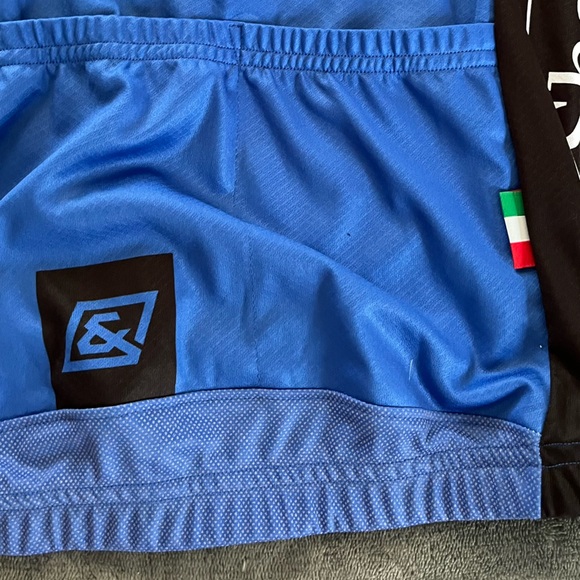 SOLD. DNA Blue and Yellow Men’s Cycling Jersey - Picture 7 of 8